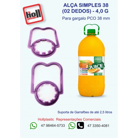 Alça simples 38 02 dedos 